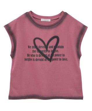 Green Parks ・ｓｗｉｎｇ　ｂｙ　ハートロゴフレンチＴＥＥ Pink