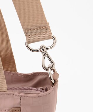 LA BAGAGERIE モノグラム　スクエアナイロントート ピンク