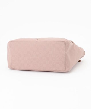 LA BAGAGERIE モノグラム　スクエアナイロントート ピンク