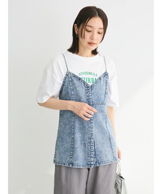 Green Parks ・ＥＬＥＮＣＡＲＥ　ＤＵＥ　デニムロングキャミ Light Indigo