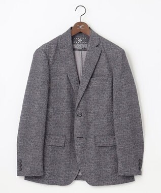 JOSEPH ABBOUD 【イージーケア・多機能】人気 ライトウェーブ ジャケット ライトグレー系3