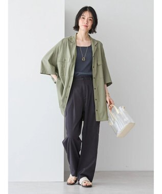 AMERICAN HOLIC 針抜きメッシュタンクトップ Charcoal Gray