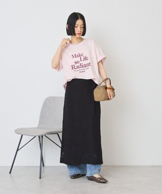 AMERICAN HOLIC レース巻きスカート Black