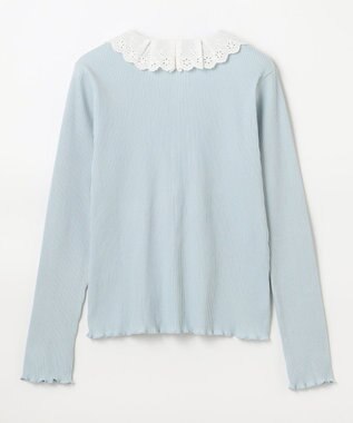 組曲 KIDS 【150-160㎝】フリルリブ2WAY トップス サックスブルー系