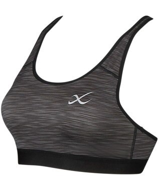 CW-X 【WOMEN】 CW-X スポーツブラ【高校生対応】 ノンワイヤー スポーツゆれケアブラ 成長期のバストのユレ・ズレをおさえる 吸汗速乾・抗菌防臭性(本体) 部活 トレーニング ジョギング ガールズ HTY024 /ワコール グレー