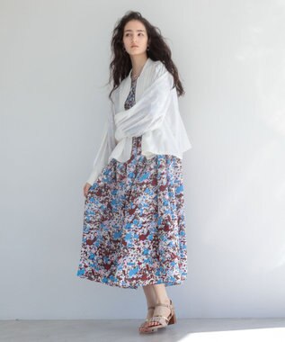 Green Parks ■ＥＳＣＡＲ　セミシアーピンタックブルゾン Off White