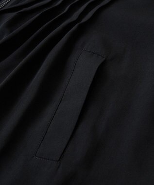 Green Parks ■ＥＳＣＡＲ　セミシアーピンタックブルゾン Black