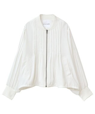 Green Parks ■ＥＳＣＡＲ　セミシアーピンタックブルゾン Off White