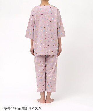 tsumori chisato SLEEP ツモリチサト パジャマ 7分袖 長袖 8分丈 綿100%(本体) 天竺素材 レディース UDT259 /ワコール ピンク