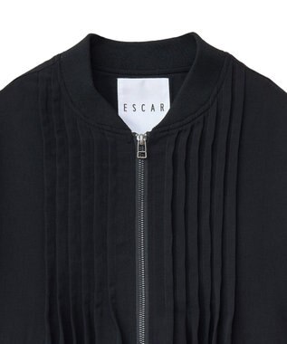 Green Parks ■ＥＳＣＡＲ　セミシアーピンタックブルゾン Black