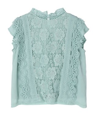 Green Parks ・ＥＬＥＮＣＡＲＥ　ＤＵＥ　イロイロレースブラウス Green