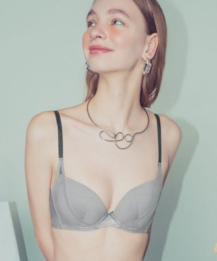WACOAL WEB限定 ブラジャー 【ハグするブラ】 体温を感知してカラダになじむ 谷間メイク 脇高設計 Gカップまで対応 大きいサイズ レディース BMM700 /ワコール グレーその他