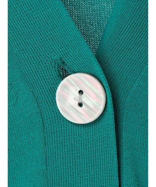 earth music&ecology ハイゲージニットカーディガン Green