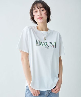 ANY アソートロゴラウンドヘムTシャツ ドラムロゴ