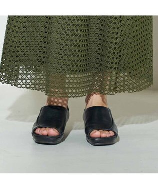 ing <ing>【WEB限定】【3E】カバードサンダル ブラック