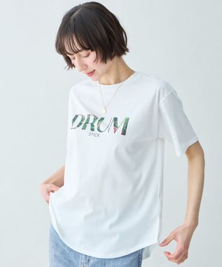 ANY アソートロゴラウンドヘムTシャツ ドラムロゴ