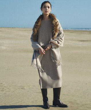 23区 S 【一部店舗限定/洗える】レイヤードニットツイン ワンピース ベージュ系