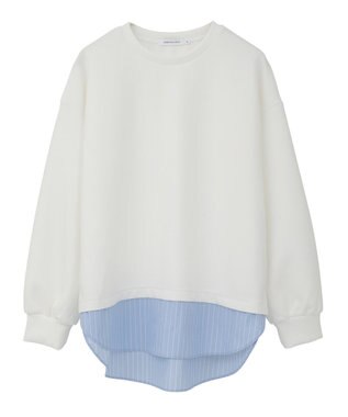 AMERICAN HOLIC シャツテールドッキングプルオーバー Off White