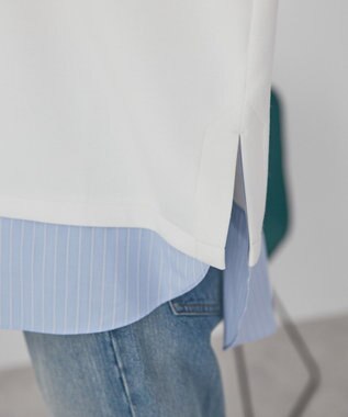 AMERICAN HOLIC シャツテールドッキングプルオーバー Off White