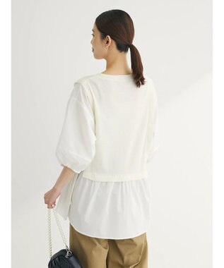 Green Parks テレコドッキングチュニック Ecru