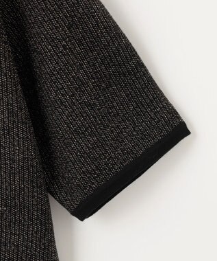 自由区 【PREMIUM KNIT COLLECTION】シャイニーミックスプルオーバー ニット ブラックラメ