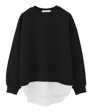 AMERICAN HOLIC シャツテールドッキングプルオーバー Black