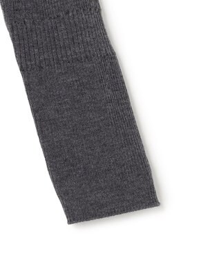 ICB 【新色追加】 エクストラファインメリノリブ Vネックプルオーバー ミディアムグレー系