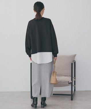 AMERICAN HOLIC シャツテールドッキングプルオーバー Black