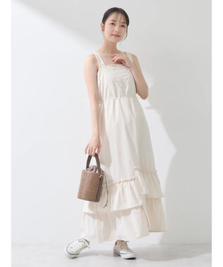 earth music&ecology ドロストティアードキャミワンピース Ivory