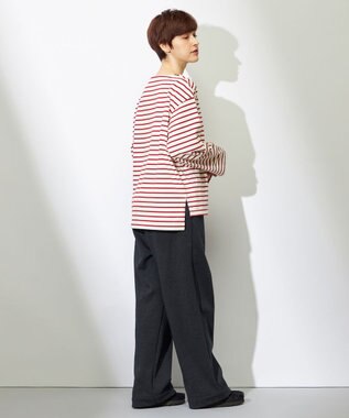 HELLY HANSEN ロングスリーブ HHナーバルボーダーティー ブリックレッド