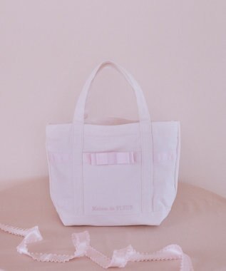 Maison de FLEUR ピンクマニアマルチポケット帆布トートSバッグ