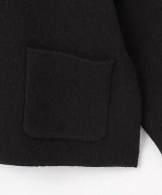 組曲 S プレーティングニットアウター ジャケット ブラック系