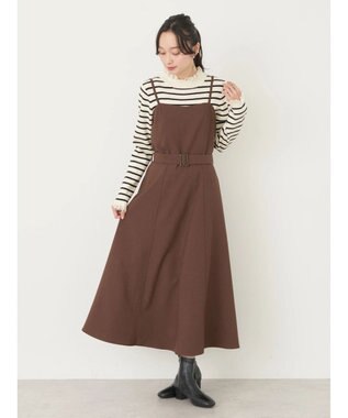 earth music&ecology ウエストマークキャミワンピース Mocha