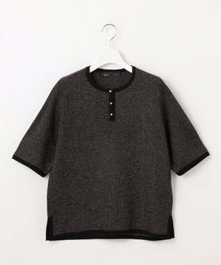 自由区 【PREMIUM KNIT COLLECTION】シャイニーミックスプルオーバー ニット