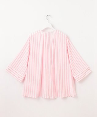 自由区 【洗える】SOMELOSテンセルスキッパー ブラウス オフ×ピンク