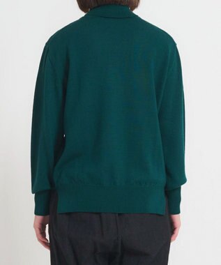 muuc 〈極上メリノウール〉ベーシックタートルネックプルオーバー〈肌に優しいニット〉〈アンサンブル可能〉〈袖の透かし編み〉 グリーン