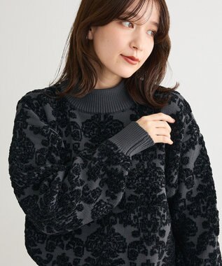 Green Parks ・ｓｗｉｎｇ　ｂｙ　アラベスクジャカードニット