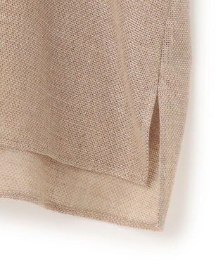 BEIGE， 【洗える・吸水速乾・防シワ】LIATRIS / バックリボンハーフスリーブブラウス Flax