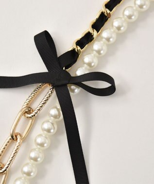 LANVIN en Bleu ジュエル スマホストラップ ブラック