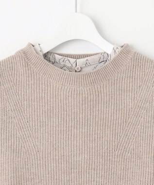 Feroux 【セットアイテム】ニットベストセット ワンピース ベージュ系2