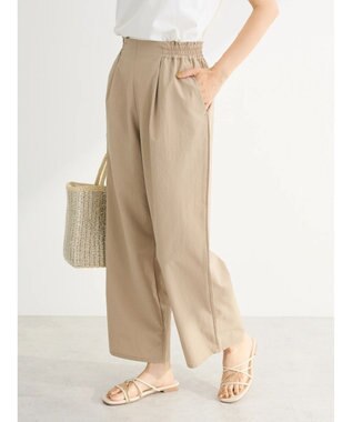 Green Parks イージーサイドラインパンツ Beige