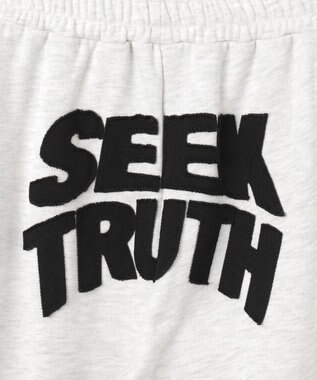 WEGO 【ウエストゴム】ヒップロゴスウェットパンツ 杢グレー