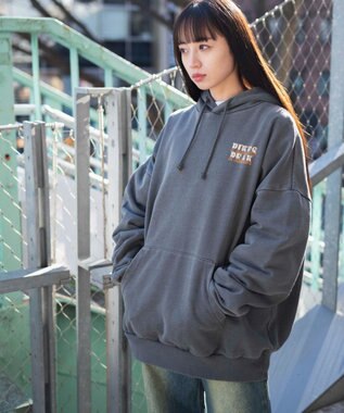 WEGO ピグメントグラフィックプルパーカー 柄1