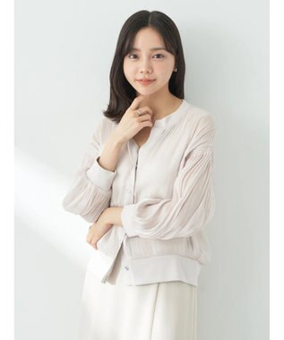 earth music&ecology シアーラメカーディガン Beige