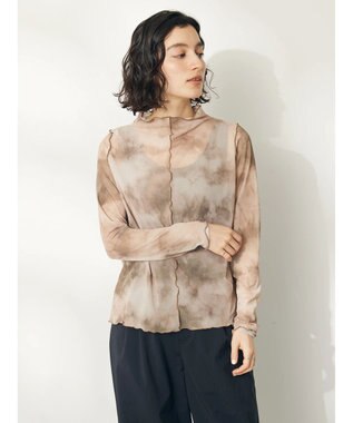 CRAFT STANDARD BOUTIQUE タイダイメッシュボトルネックインナー