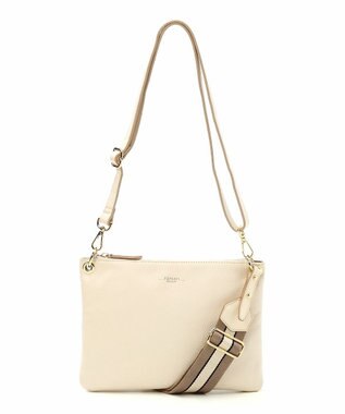 TOPKAPI 【TREASURE TOPKAPI】ストライプベルト・レザー2wayショルダーバッグ クリーム