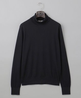 GOTAIRIKU 新色追加【洗える/チクチクしにくい/ピリングしにくい】イタリア糸 ハイゲージ タートルネックニット_WOOL100％ ブラック系
