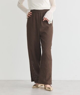 earth music&ecology レースイージーパンツ Mocha
