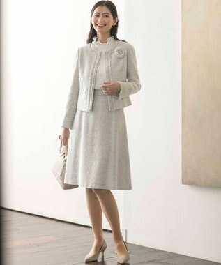 組曲 S 【KUMIKYOKU NAVY】ジョーゼットシフォン ブラウス アイボリー系