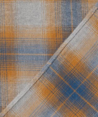 J.PRESS MEN 【WEB・一部店舗限定】チェックフランネル シャツ / B.D. オレンジ系3